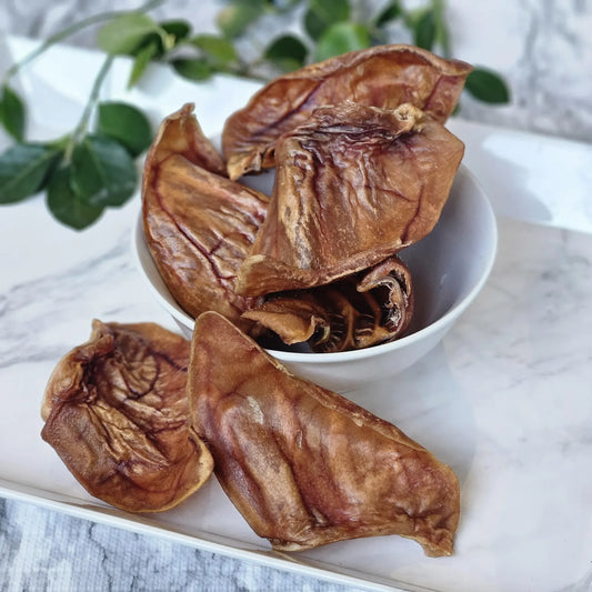 Dehydrated Pig Ears- Natural Chews for Dogs & Cats