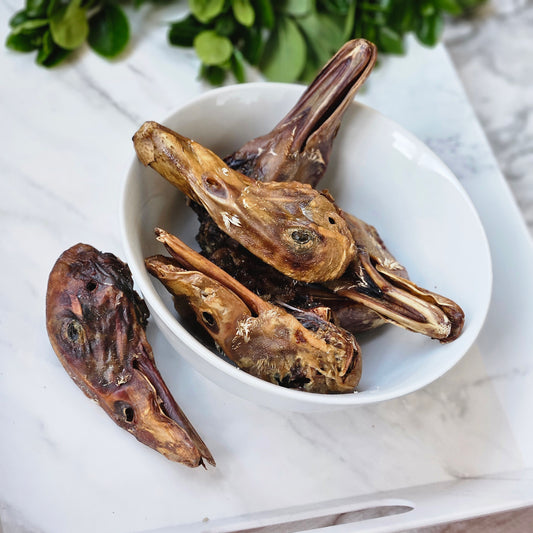 Dehydrated Duck heads- Natural Chews for Dogs & Cat