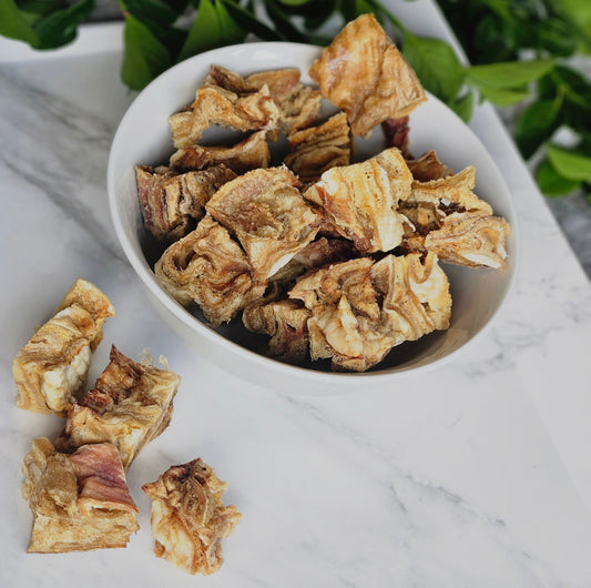 Beef Tripe Cubes -dehydrated for Dogs & Cat